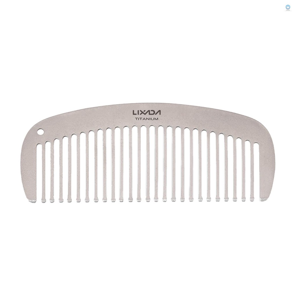 Lixada Titanium Comb Anti-Static Hair Beared Comb Pocket Comb
