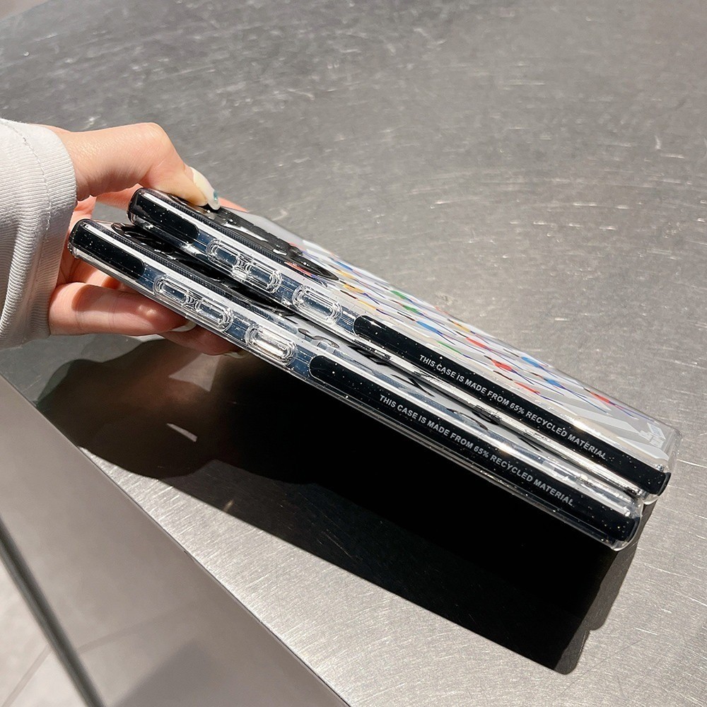 Crossing The Road GLITTER Case สําหรับ Samsung S25 Ultra S25 24 23 Plus กันกระแทกป้องกันปลอกอ่อน - รูปที่ 3