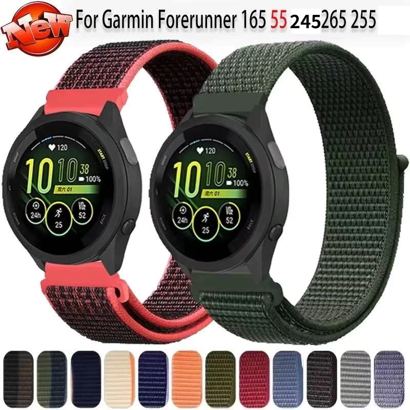 สายนาฬิกาสำหรับGarmin165 158/55/245/645 570 42mm Venu sq2 venu2plus active5 active6 vivomove trend
