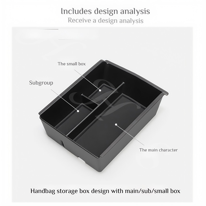 สําหรับ BYD Sealion 6 DM-i ที่เท้าแขนรถกล่องกล่องเก็บคอนโซลกลางกล่องเก็บคอนโซลถาดอุปกรณ์ตกแต่งภายในรถยนต์ - รูปที่ 4