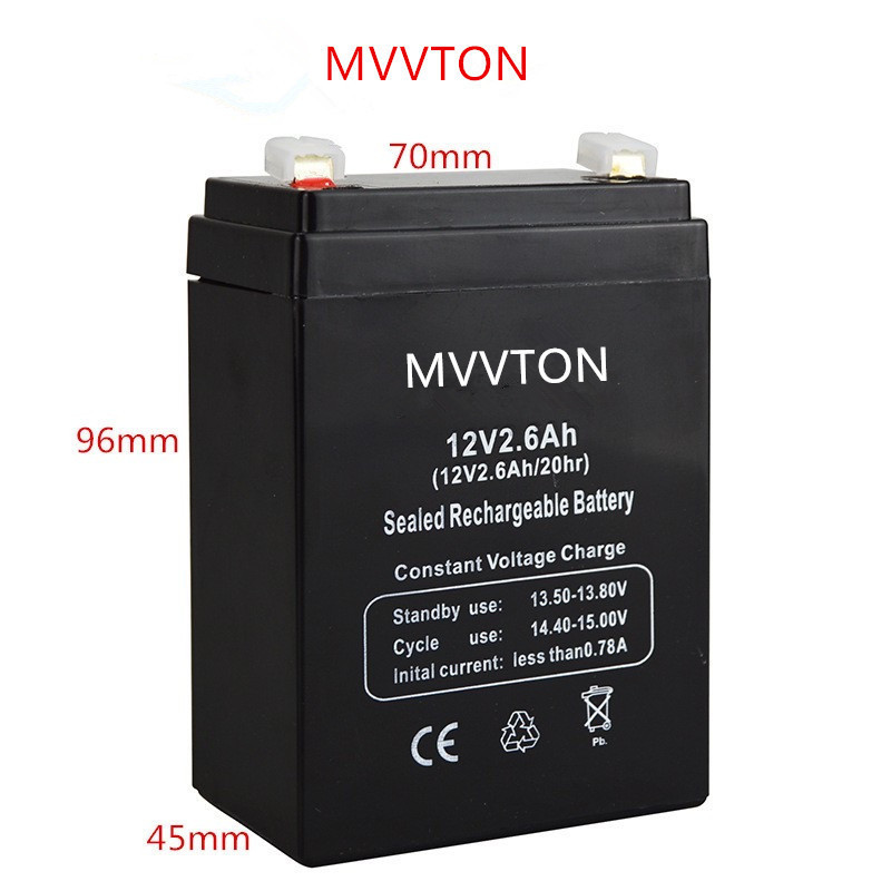 แบตเตอรี่ 12V 2.6ah Battery ล็อตผลิตใหม่-มือหนึ่ง100% สำหรับ UPS เครื่องสำรองไฟ และอื่นๆ - รูปที่ 4