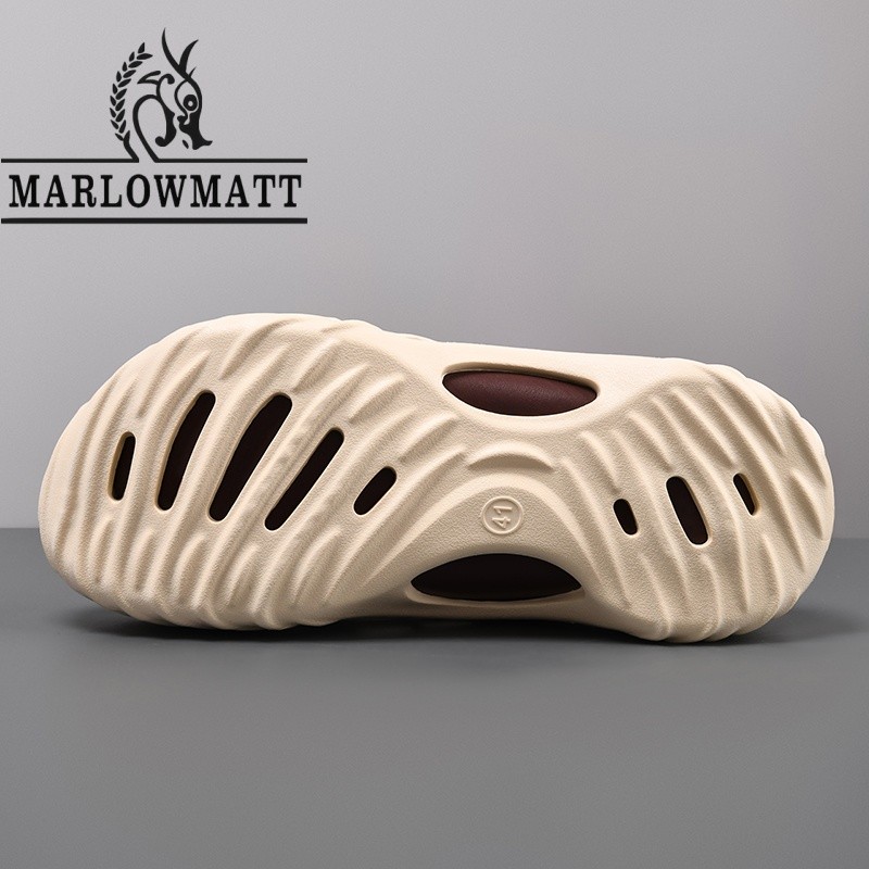 Marlowmatt รองเท้าแตะผู้ชาย Baotou Breathable น้ําหนักเบาสไตล์อินเทรนด์ที่ไม่ซ้ํากัน