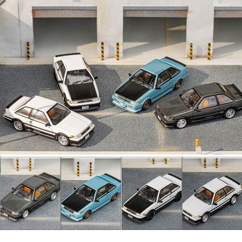 DCT-Shadow 1/64 Toyota AE86 Corolla Levine โมเดลรถ รถของเล่น สําหรับเด็กผู้ชาย ของขวัญวันเกิด ของเล่นเด็ก รถสะสม#peetyeee