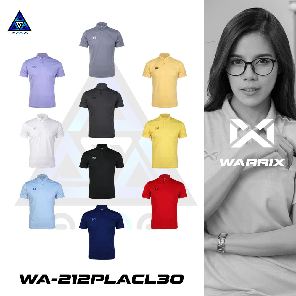 ลดแล้วลดอีก30% เสื้อ WARRIX รุ่น PIQUE รหัส WA-212PLACL30 วาริกซ์เสื้อโปโล WARRIX แท้100%