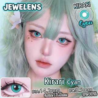 JEWELENS 1 คู่อะนิเมะคอสเพลย์คอนแทคเลนส์สี Cyan นักเรียนฮาโลวีน Softlens