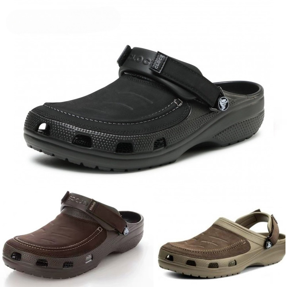 Yukon Leather Mens Sandals, Mens Frog Sandals/Cross Yukon Mens Slip-On Sandals