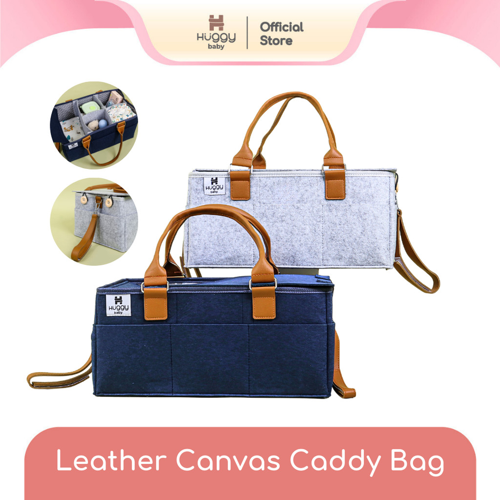Huggy Baby BAG02 Leather Canvas Caddy Bag | กระเป๋าเกียร์เด็ก