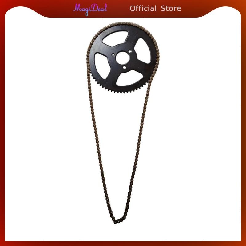 [MAGIDEAL] 25H 68T 68 ฟันเฟืองหลังพร้อมโซ่สําหรับ 49cc 2 จังหวะมินิพ็อกเก็ตจักรยาน