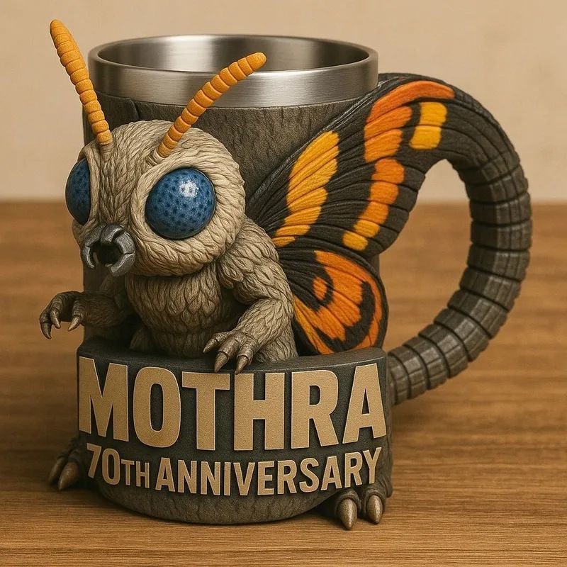 ⭐ขายดี⭐แก้วสร้างสรรค์ถ้วยกาแฟถ้วยน้ํา Godzilla Series 70th Anniversary Cup สแตนเลส 3D Boy Gift