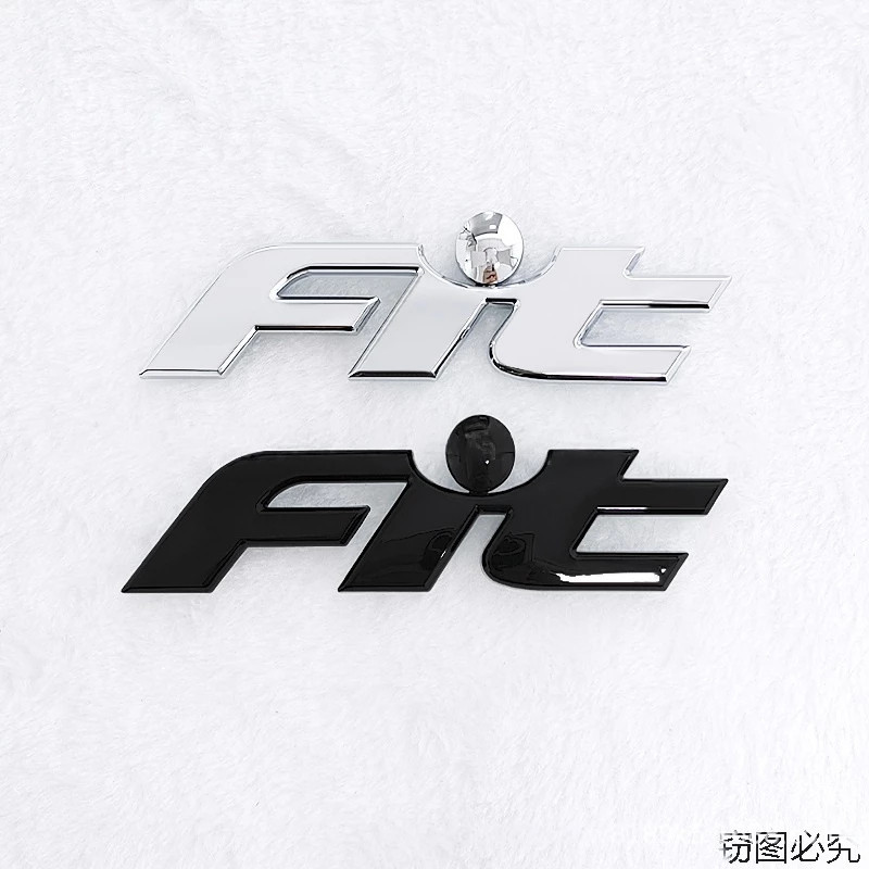 Honda3D ABS FIT โลโก้รถ Auto ด้านหลังสัญลักษณ์สติกเกอร์ป้ายรูปลอกสําหรับ Honda Fit