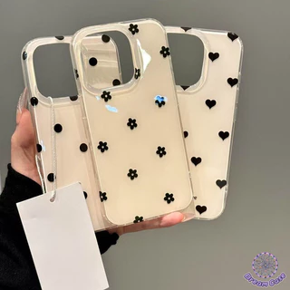 เคสไอโฟน 11 แฟชั่นการ์ตูนสีดำจุด IMD นุ่ม สำหรับ IPhone 17 AIR 16 12 15 14 13 11 Pro Max 7 8 16 15 14 Plus