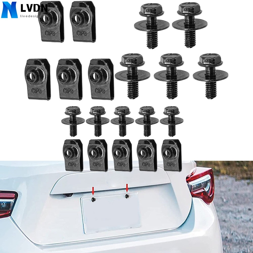 สลักเกลียวตัวถังรถและคลิป U-nut M6 สกรูสําหรับ Honda สําหรับ Accord เครื่องยนต์ภายใต้ฝาครอบผลิตภัณฑ์คุณภาพสูง