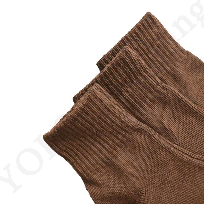 ถุงเท้าสีน้ำตาล ยกแพ็ค 12คู่ ถุงเท้านักเรียน 4 Size สวมใส่สบาย หุ้มข้อ พร้อมส่ง คุณภาพดี ระบายอากาศดี ผ้าฝ้าย - รูปที่ 5