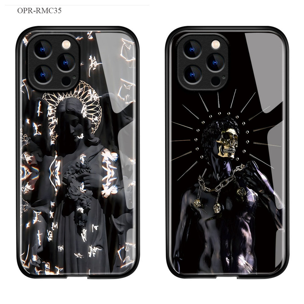 Realme 8 7 C35 C2 Pro 5G เคสเรียวมี Hard Glass Case