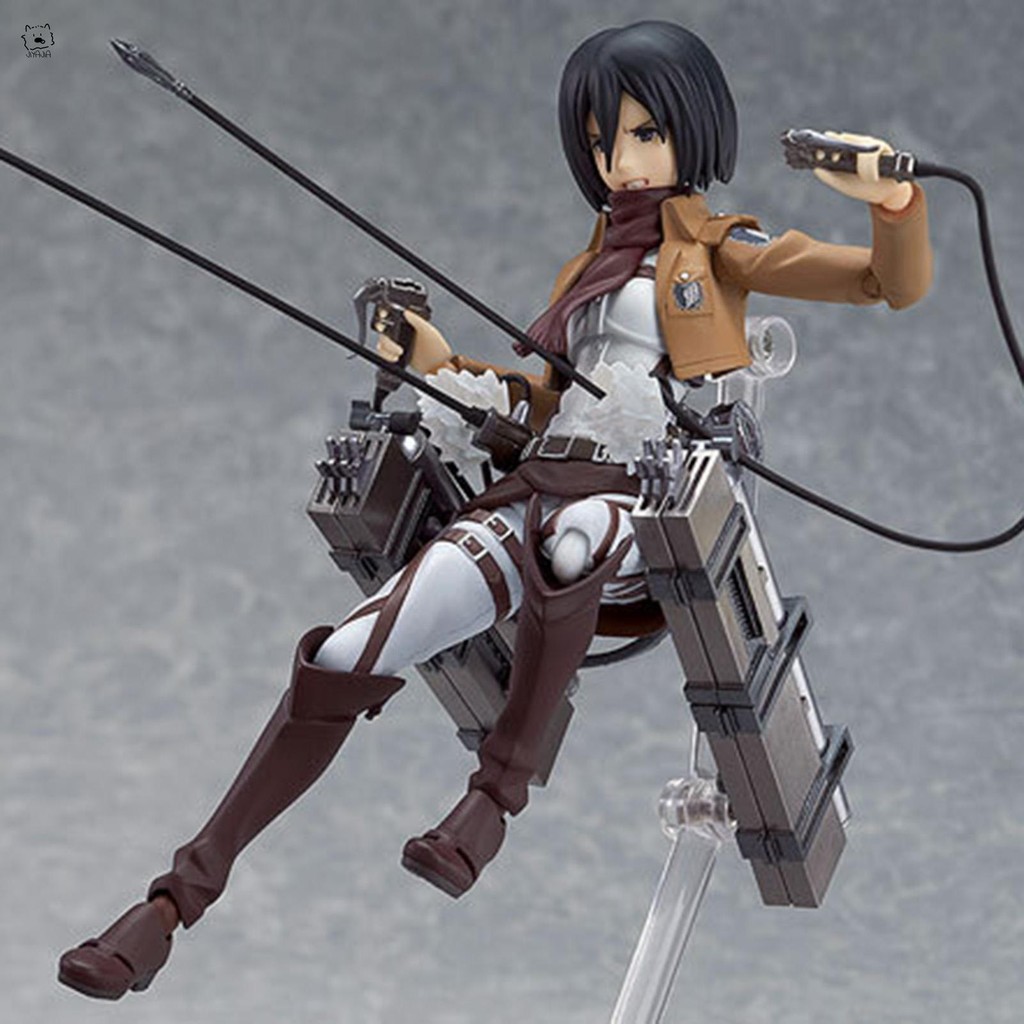 Attack on Titan Levi Mikasa Eren Ackerman PVC รูปอะนิเมะ Action Figure ของเล่นสําหรับเด็กผู้ใหญ่