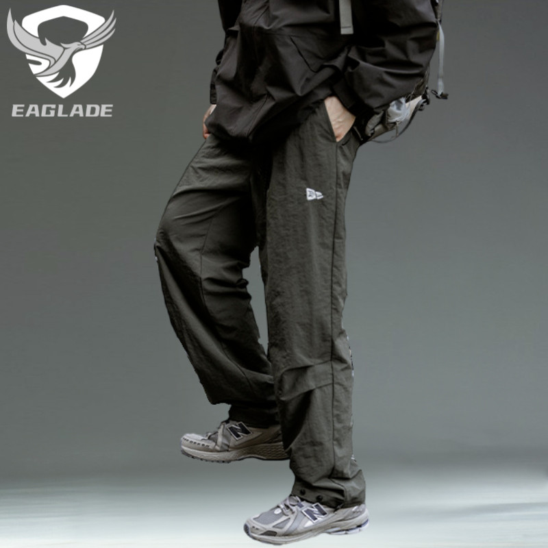 Eaglade Tactical Cargo Baggy Loose Pants for Men L2341 in Green Stretchable Waterproof Quick Dry B02