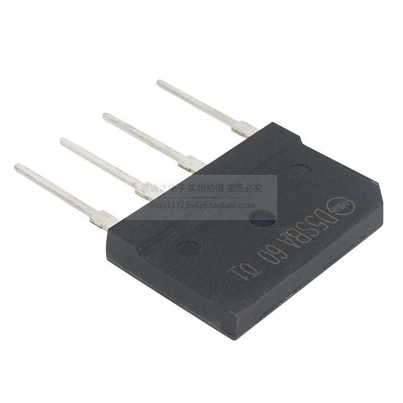 D5SBA60 Rectifier สะพานแบน 5A 600V เตาแม่เหล็กไฟฟ้า Rectifier สะพานกองชิป IC ยี่ห้อใหม่พร้อมสต็อก