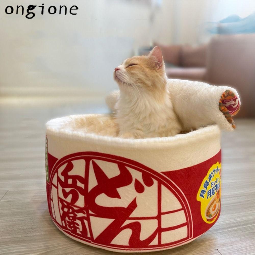 Ongione สุนัข Cat Nest เตียง Creative ปิดเตียงสัตว์เลี้ยง Cat Nest น่ารัก Warm Kennel