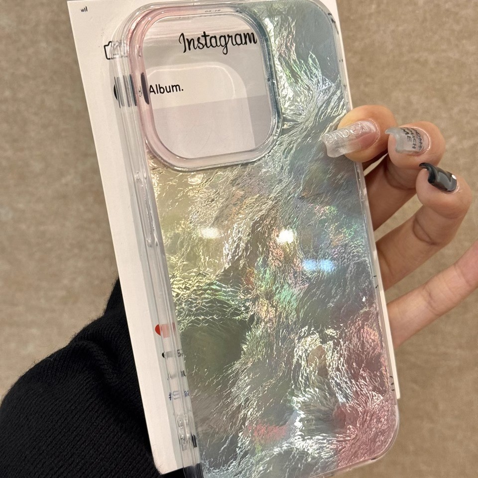 หรูหราgradient SpottedดีบุกกระดาษสําหรับiPhone16 Pro Max 15 14 13 12 11 Pro Maxกันกระแทกป้องกันกล้องคู่Frosted Hardปกหลัง