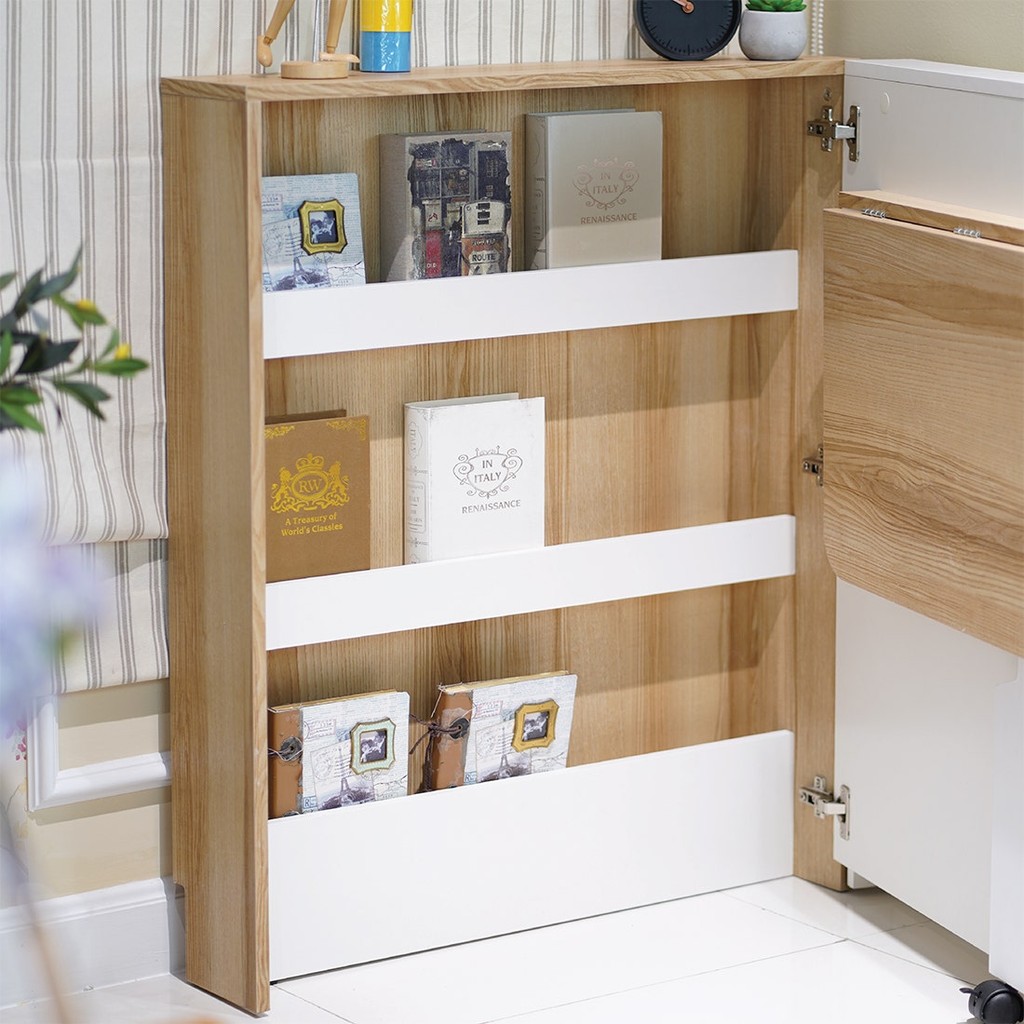 Koncept Furniture ชั้นวางซีดี/หนังสือ KC-PLAY รุ่น PICKI สีน้ำตาลอ่อน (80 x 26 x 95 ซม.)  แบรนด์ KONCEPT FURNITURE ราคา ถูกที่สุด ดีลบีเคเค แกลเลอรีภาพที่ 6