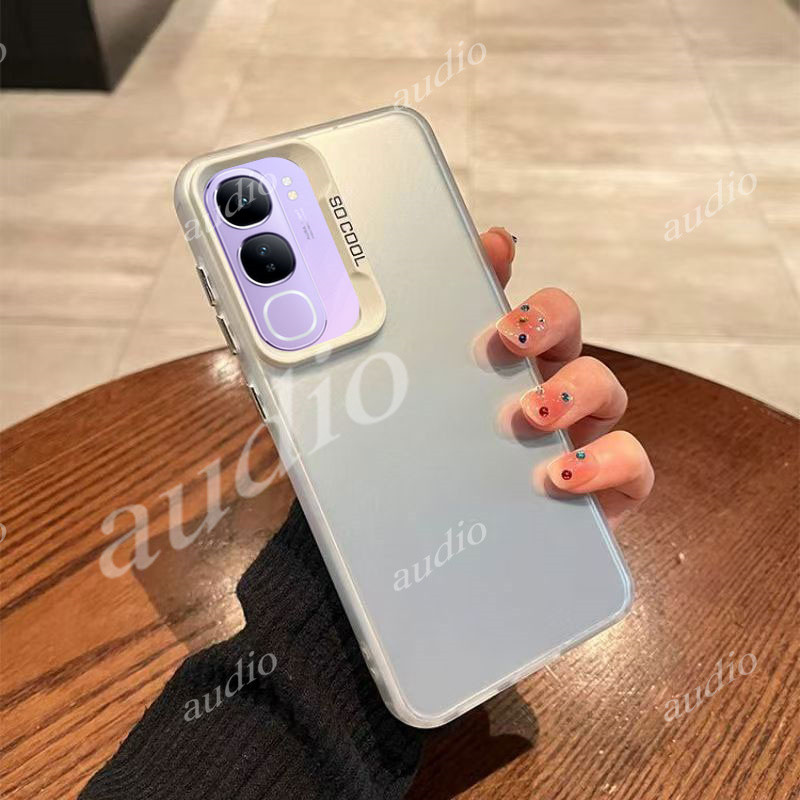 Vivo y200 5G 4G 2024 หรูหรา IMD สีสันเงินเคสโทรศัพท์สําหรับ VIVO y200 vivoY200 5G 4G 2024 โลหะ Frost