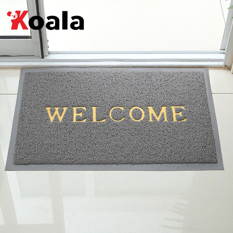 KOALA พรมเช็ดเท้า welcome 30×45CM พรมห้องน้ำพรมห้องครัว หนา วัตถุดิบคุณภาพ แผ่นยางรองด้านล่าง