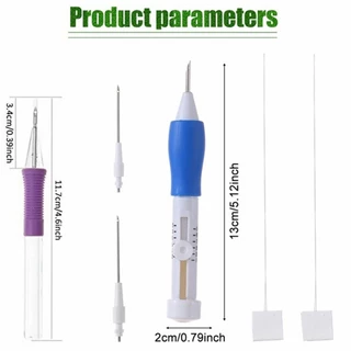 จัดส่งภัยใน24ชั่วโมง ชุดเข็มปักผ้า ชุด9ชิ้น ​ปากกาปักผ้าpunch needle ปรับได้ เครื่องมือถักนิตติ้ง ปักครอสติช