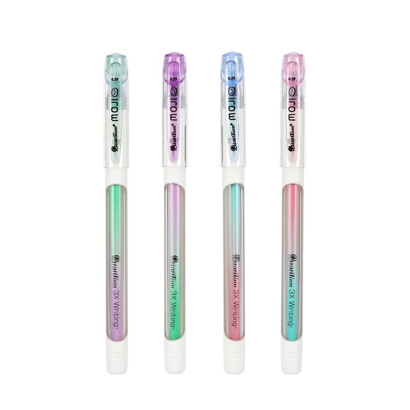 QUANTUM ปากกาลูกลื่น 0.29 มม. รุ่น Moji หมึกสีน้ำเงิน ด้ามคละสี