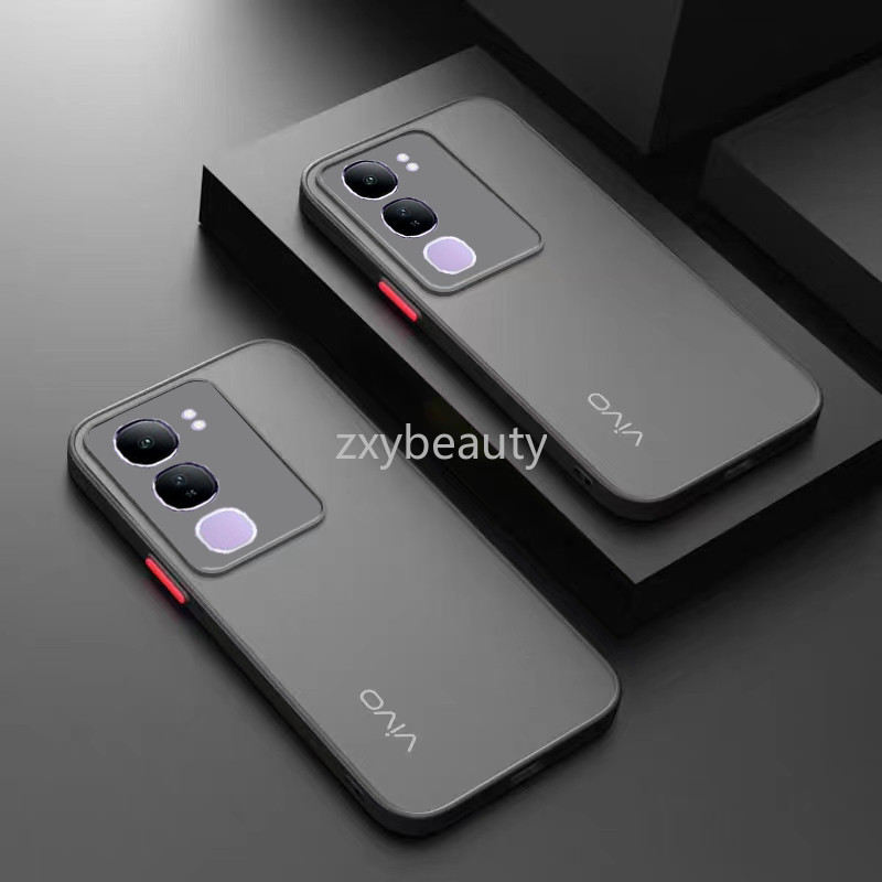 ปลอกสําหรับ Vivo Y19S Y200 5G 2024 เคสโทรศัพท์ Matte ซิลิโคนใสกันกระแทกนุ่มปกหลังสําหรับ VivoY19S VivoY200 4G กรณี