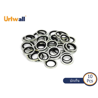 Urlwall ชุดปะเก็นปิดผนึก 10 ชิ้น M6-M30 ขนาดปะเก็นชุบสังกะสีสีขาว Fastener ชุดซีล