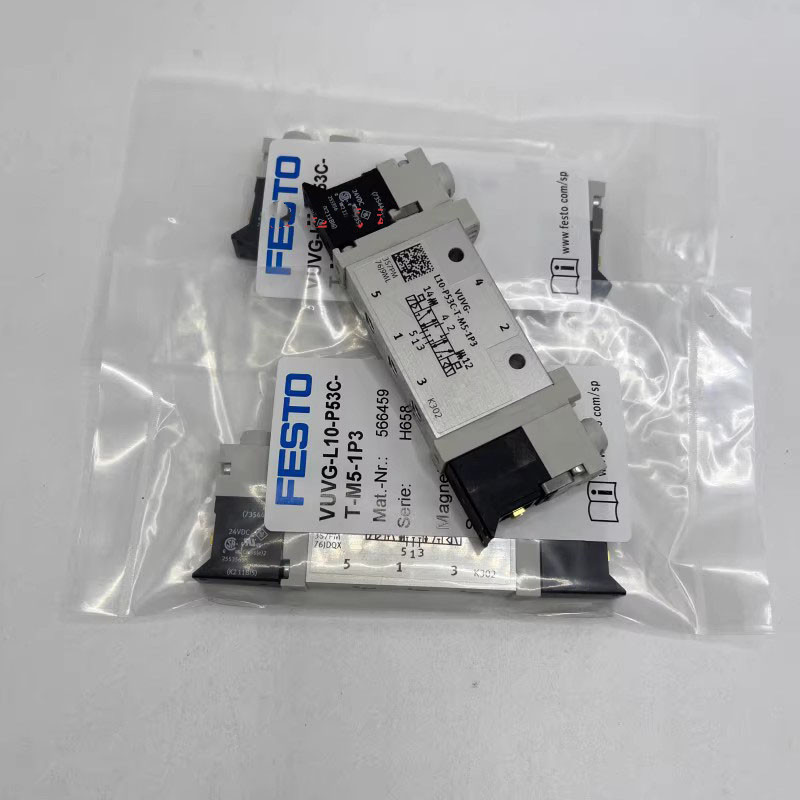 โซลินอยด์วาล์ว Festo VUVG-L10-M52-RT-MT-T32C-AT-M5-M7-1P3-1H2L-W1-S-1R8L fes