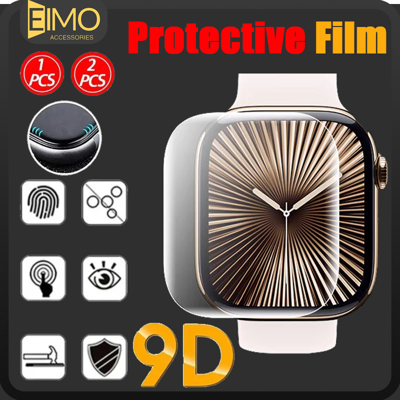 ฟิล์มป้องกันหน้าจอเจลน้ำอ่อน for Iwatch Series 11 10 9 8 7 6 5 38มม 40มม 42มม 44มม 41มม 45มม 46มม Ultra/SE 3 2 49มม
