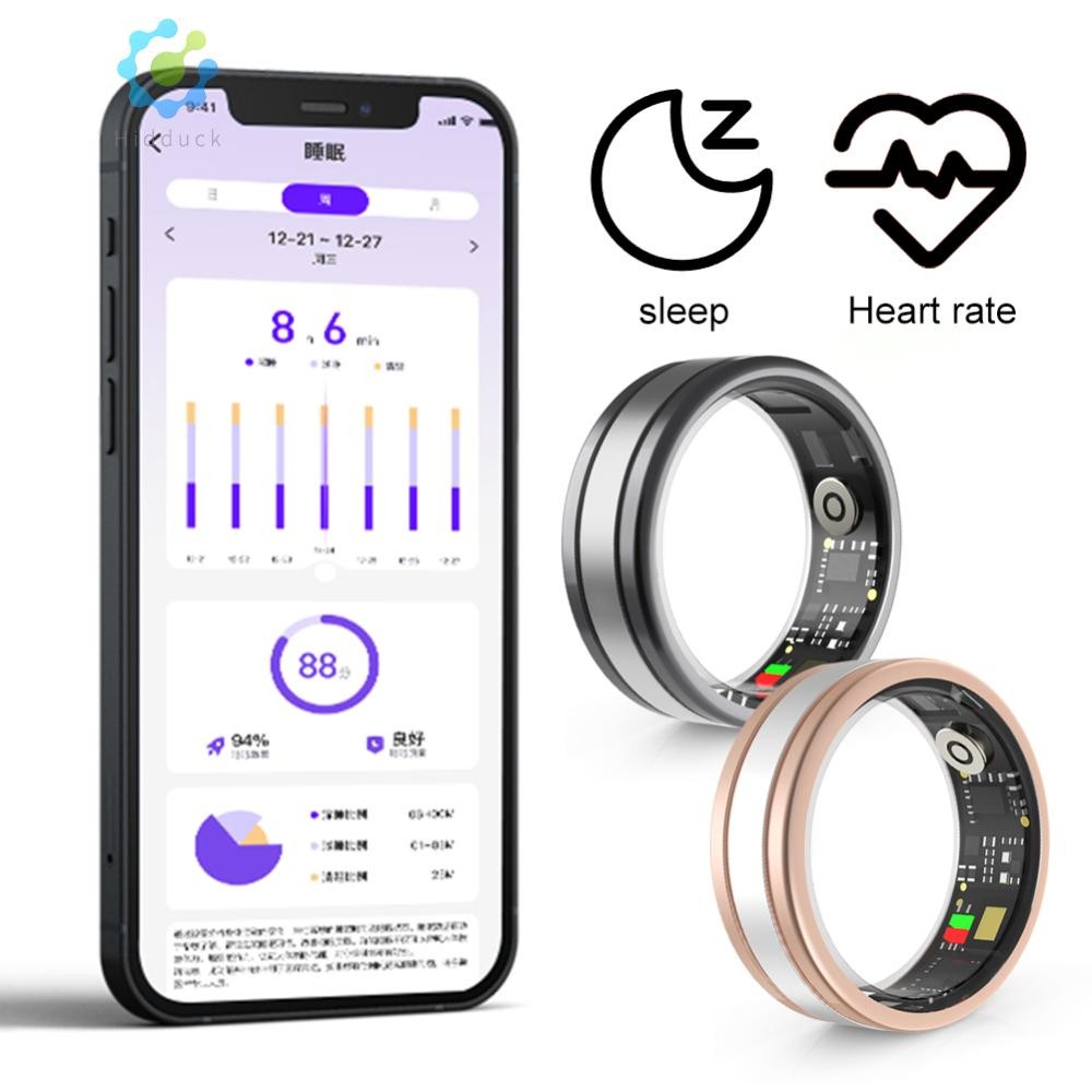 R18 Smart Ring เครื่องวัดสุขภาพกันน้ําหลายโหมดสปอร์ตสําหรับผู้ชายผู้หญิง [Hidduck.th]