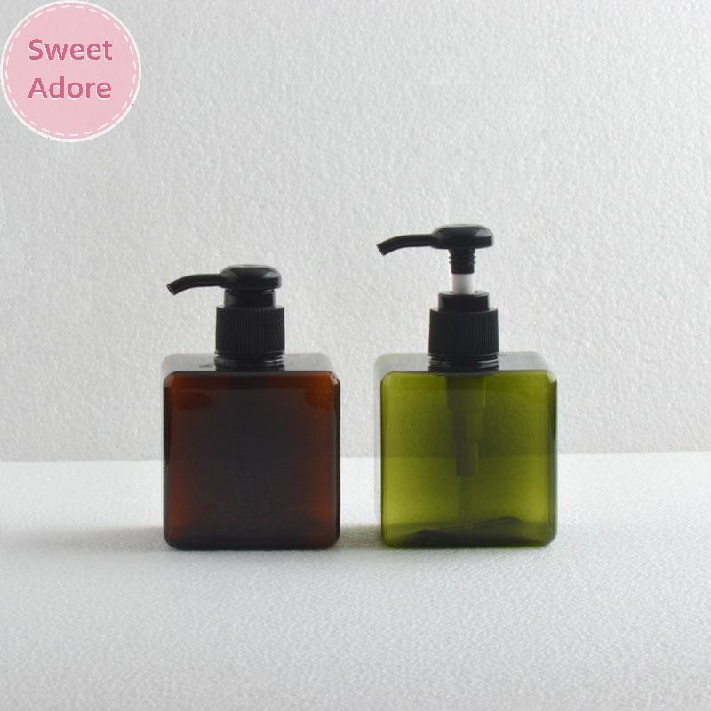 Sweetadore ขวดปั๊มพลาสติกเปล่าเครื่องจ่าย 250 มล. ขวดแชมพูเหลวรีฟิล TH