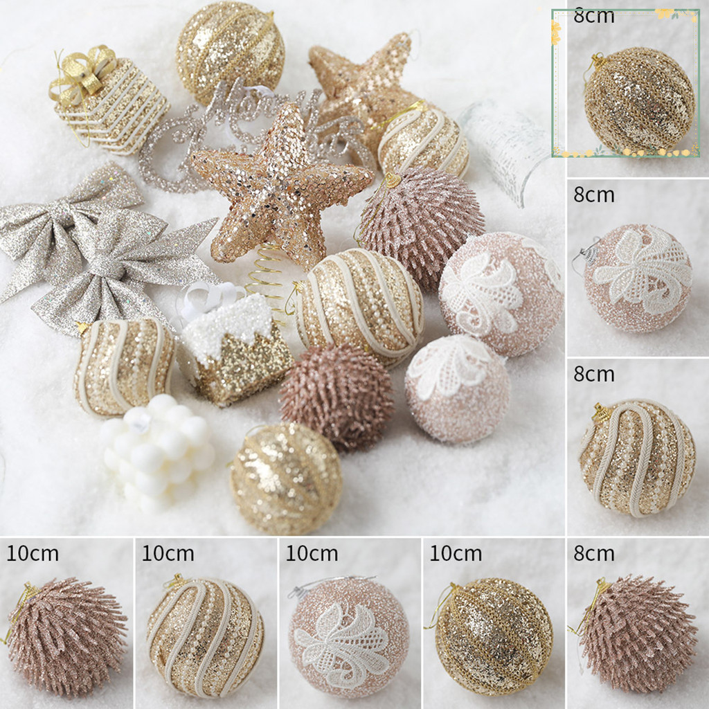 Ye-xmas จี้ต้นไม้ Sequins Design Creative Shape Shiny Visual Effect นํากลับมาใช้ใหม่กว้าง Application ตกแต่ง Ultra-Light Five-pointed Star โฟม Ball เครื่องประดับต้นคริสต์มาสสําหรับ Home