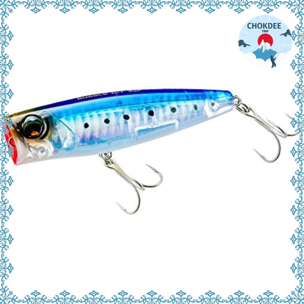 【Direct from Japan】DUEL L-Blue Bubble Jet Popper 90-120mm 23.5-45g (สีน้ำเงิน) จุดศูนย์ถ่วงคงที่แบบโ