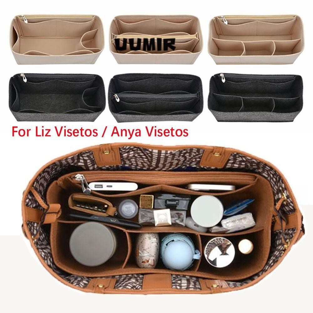 UUMIR Uumir กระเป๋าถือใส่กระเป๋า,กระเป๋าสักหลาดรองรับกระเป๋าซับ,องค์กรจัดเก็บกระเป๋าภายในแบบพกพาสําห