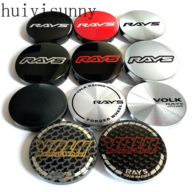 Hys 56 มม.RAYS รถศูนย์ล้อ Hub VOLK RAYS Caps Universal Tyre ยางขอบสําหรับ RAYS ล้อ (ราคาเดียว)