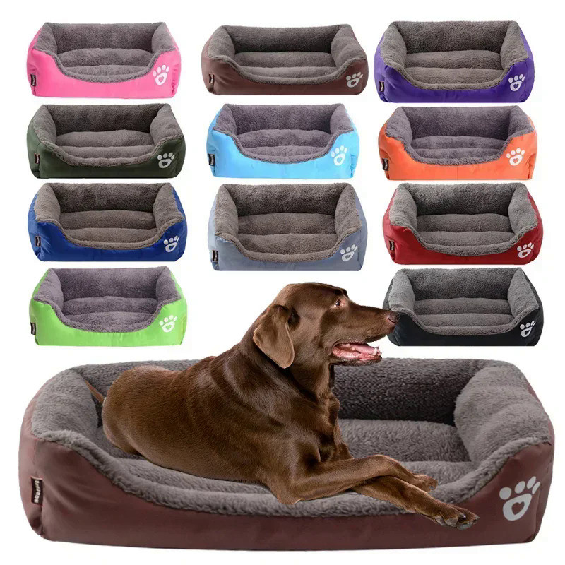 Winter Warm Large Dog Sofa Bed Dog Kneel Cat Mats House Cushion Pet Sleeping Sofa Beds Mat for Large