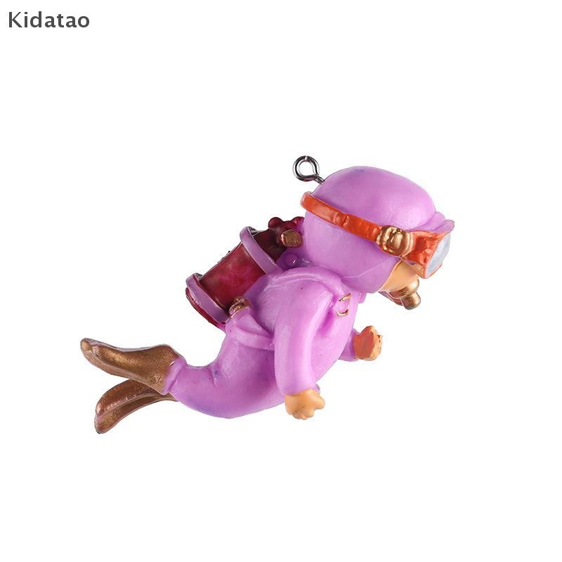 Kidatao Diver Treasure Chest Box โบราณ Creative Fish ตกแต่ง Gold Aquarium เครื่องประดับเรซิ่นใหม่