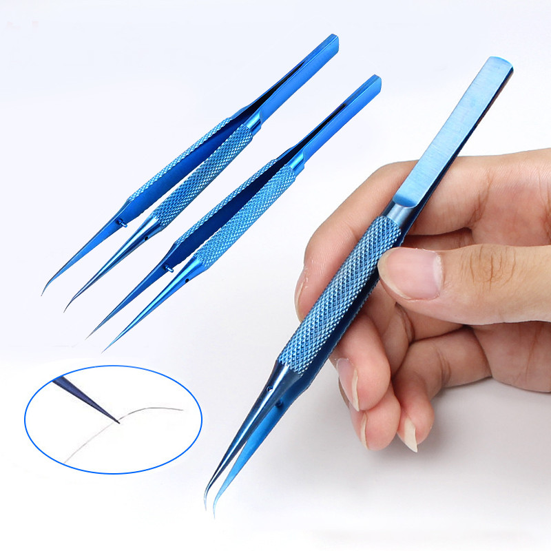 Precision Titanium สแตนเลส Ophthalmic Micro แหนบ Ophthalmic Forceps เครื่องมือ