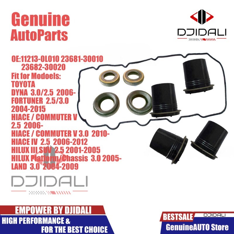 1 ชุดยางฝาครอบวาล์ว,ปะเก็นฝาครอบวาล์วสําหรับTOYOTA DYNA FORTUNER HIACE LAND 11213-0L010 23681-30010 