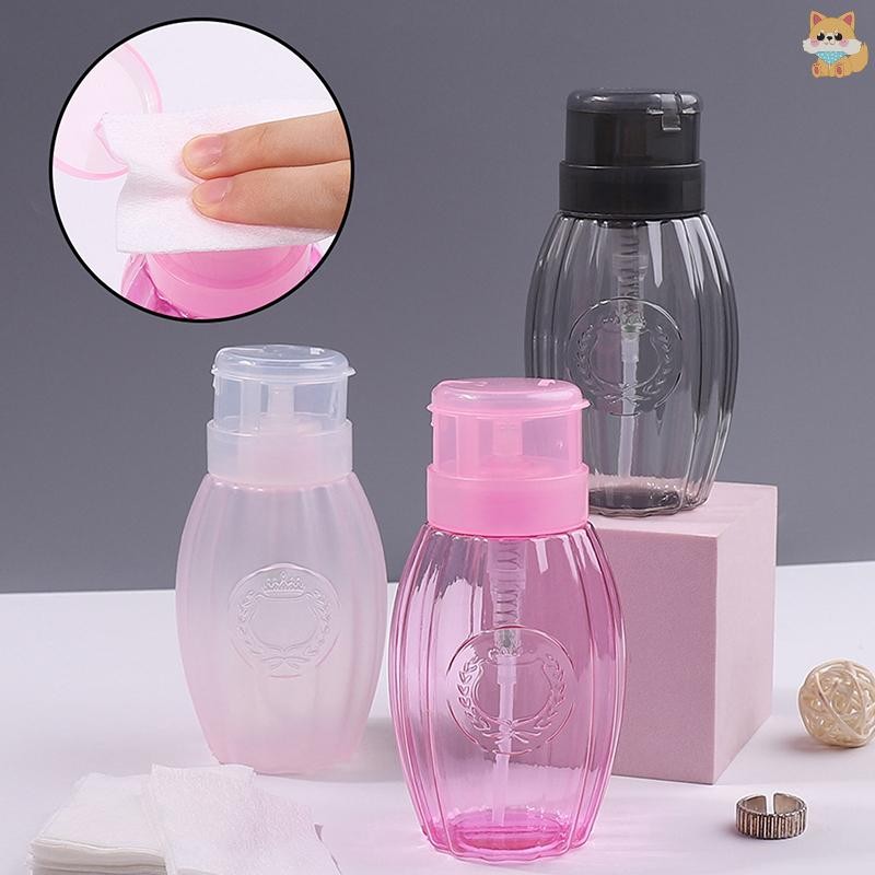 [VI] แบบพกพากดขวดรีฟิลปั๊มของเหลวเล็บทําความสะอาด Acetone Remover Dispenser คอนเทนเนอร์ที่ว่างเปล่าเครื่องมือทําเล็บ Salon TH