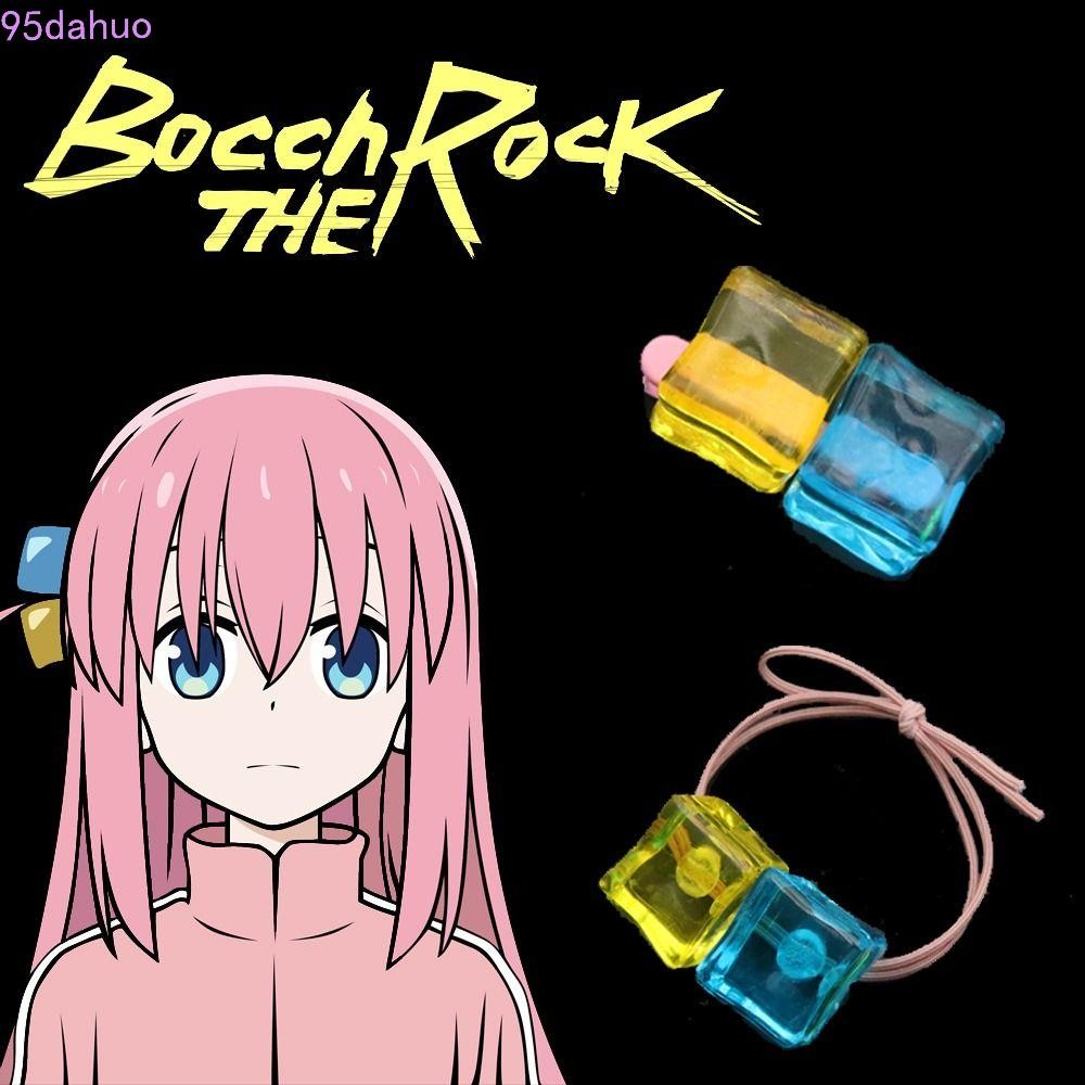 Dahuo BOCCHI THE ROCK ผม Tie, อะนิเมะญี่ปุ่นยืดหยุ่น Gotoh Hitori ผม Band, เครื่องประดับ Guitarhero Headwear ด้านข้างคลิป Ahoge ปลอมคลิปผมคอสเพลย์