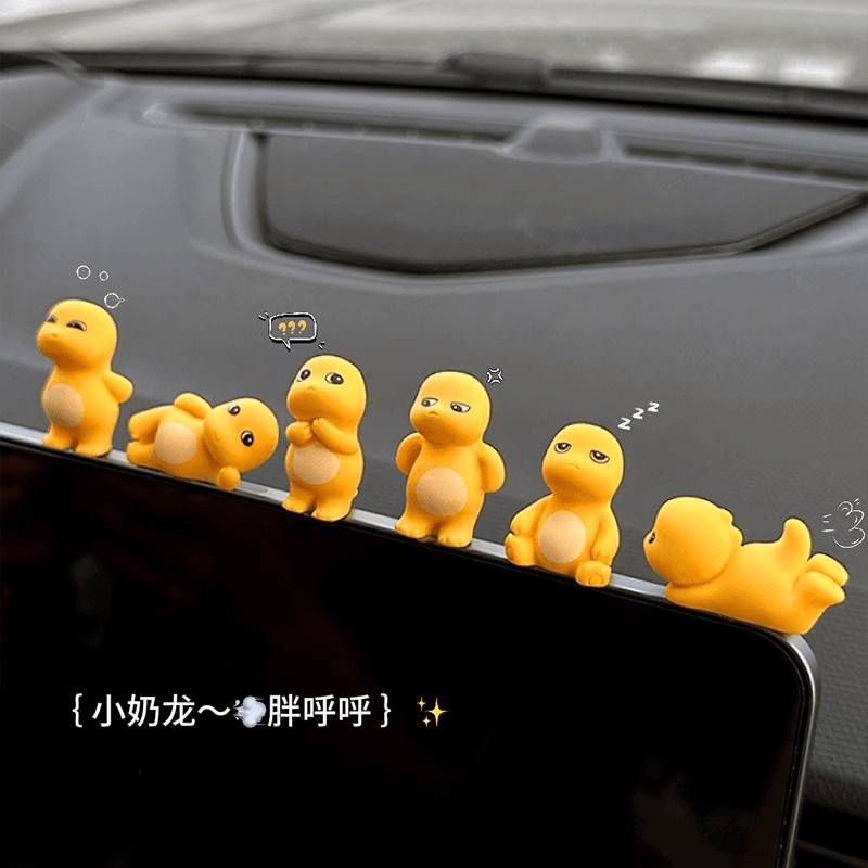 ตกแต่งรถน่ารักคอนโซลกลางตกแต่งภายในรถตกแต่งรถแนวโน้มการ์ตูนขายร้อนมังกรนมน้อยตกแต่ง
