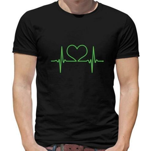 Heart Rhythm Heart T-Shirt - Love - Heart Beat - Marriage Couple