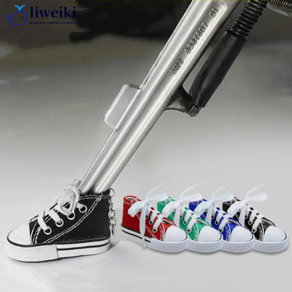 Liweki 1 PC 7.5 ซม.รถจักรยานยนต์ด้านข้างรองเท้าผ้าใบขาตั้งจักรยาน Kickstand ขาตั้งสนับสนุน Pad ฝาครอบเท้าสนับสนุนอุปกรณ์เสริม B5C2