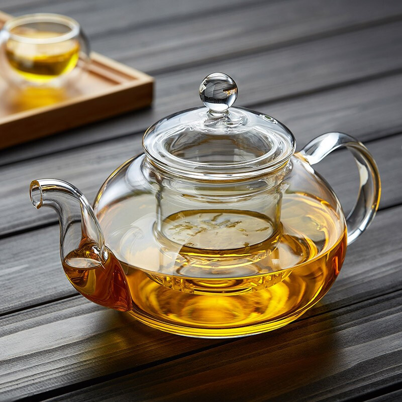 400ml/600ml/800ml/1000ml กาน้ําชาแก้วทนความร้อน Clear Japaness สไตล์หม้อชาพร้อม Infuser สําหรับดอกไม้จีน Puer ชาแบบพกพากาต้มน้ําชา