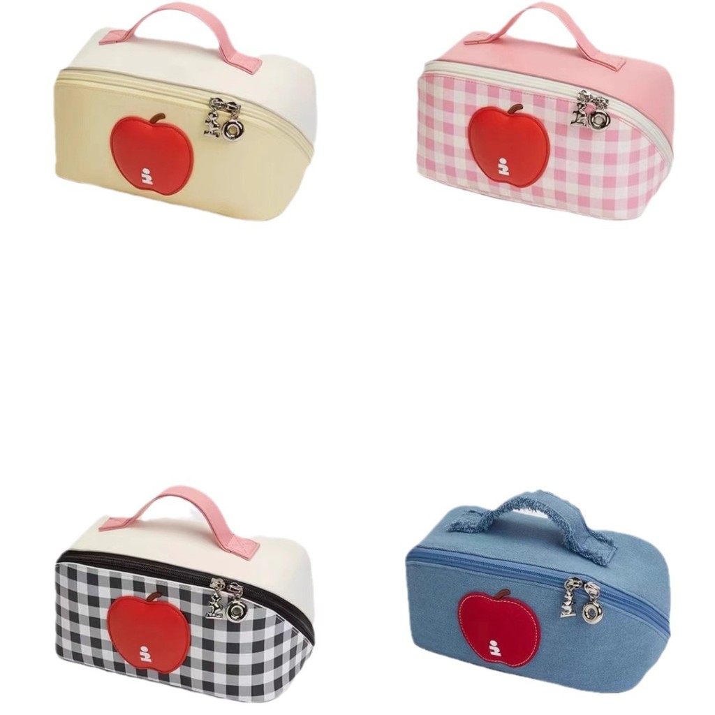 [สต๊อกพร้อม]100% Tagi.สินค้าใหม่<i>apple Puff Cute Waterproof Portable Storage Bag</i>