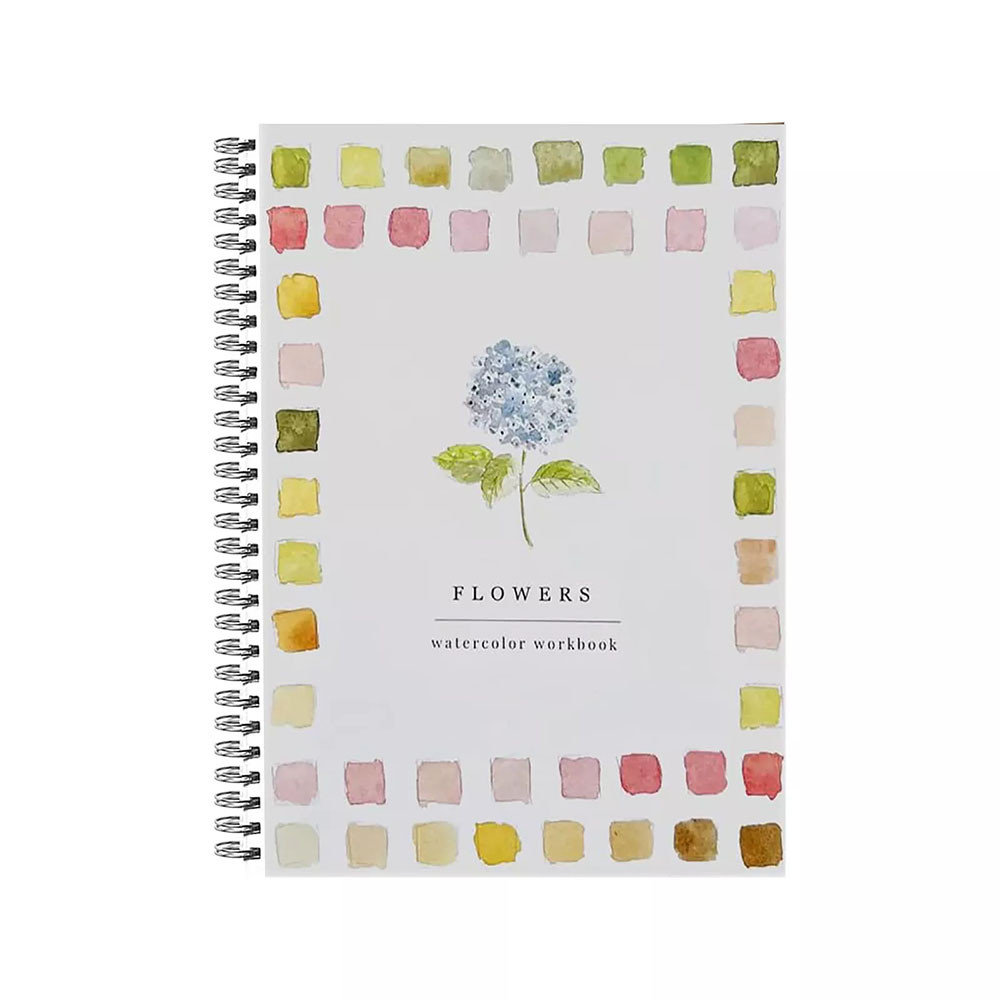 Watercolor Practice Book - 16 Premium Art Pages for Beginners/Adults - DIY Relaxing Coloring Book wi